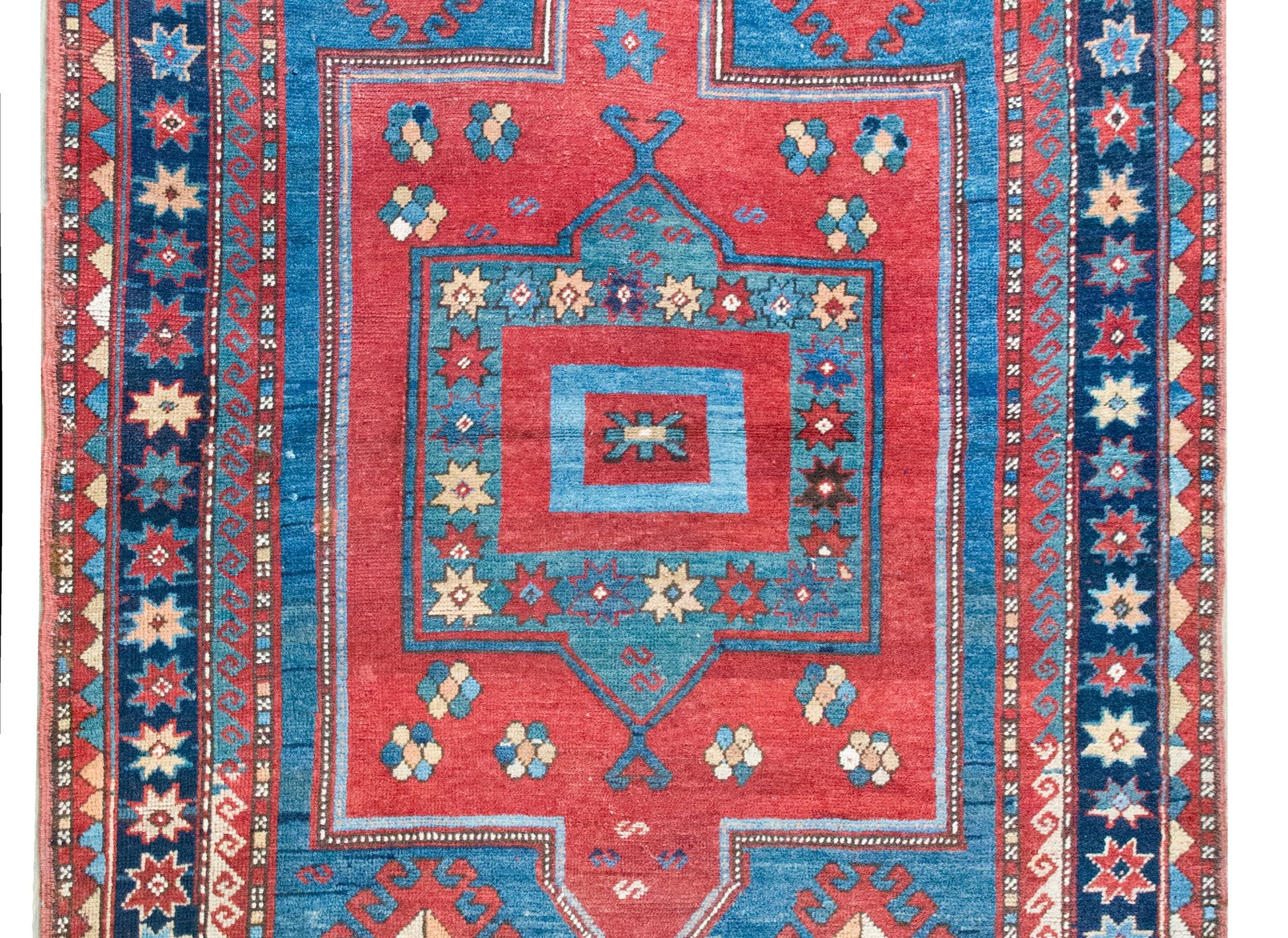 Early 20th Century Persian Kazak Rug For Sale