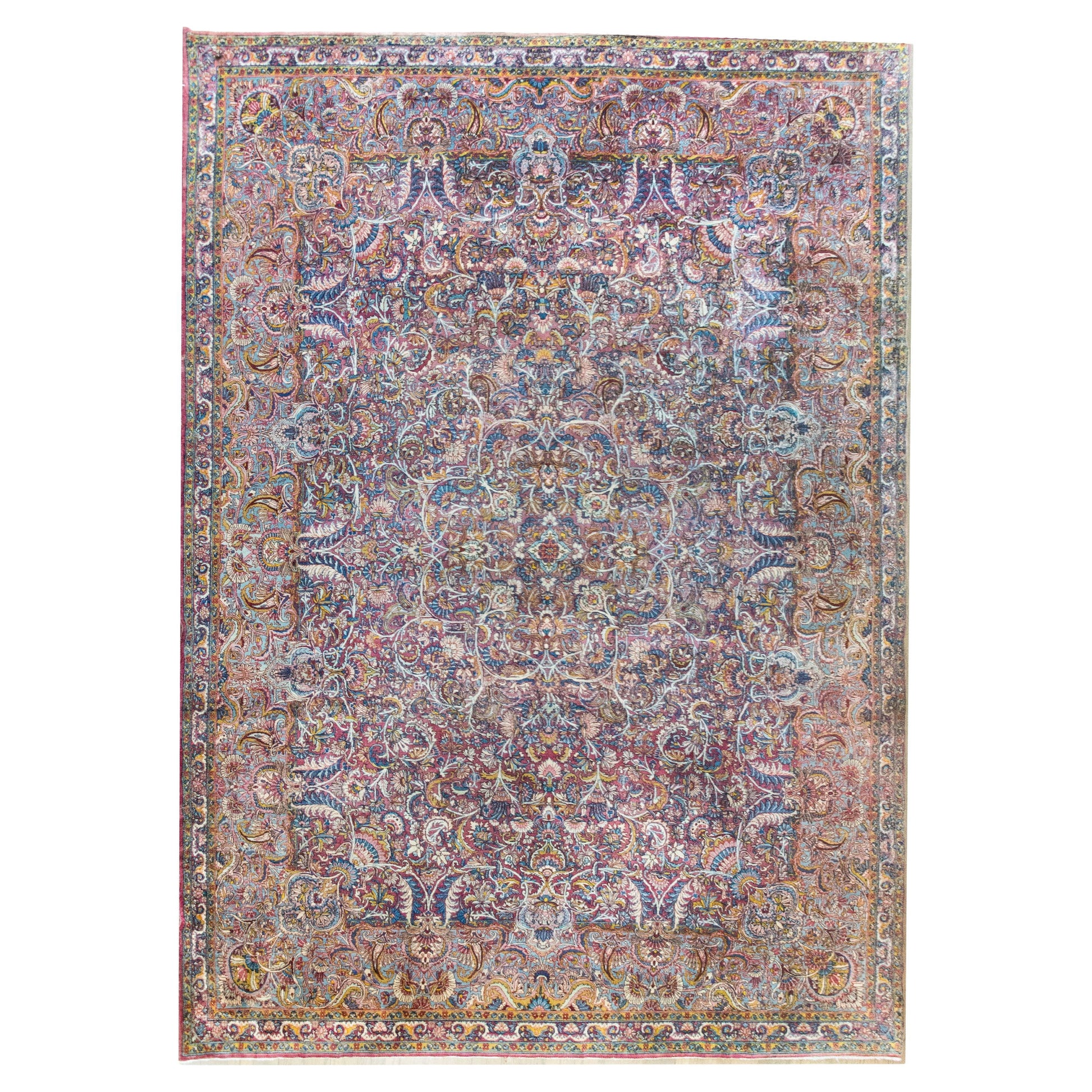 Early 20th Century Persian Kirman Rug For Sale
