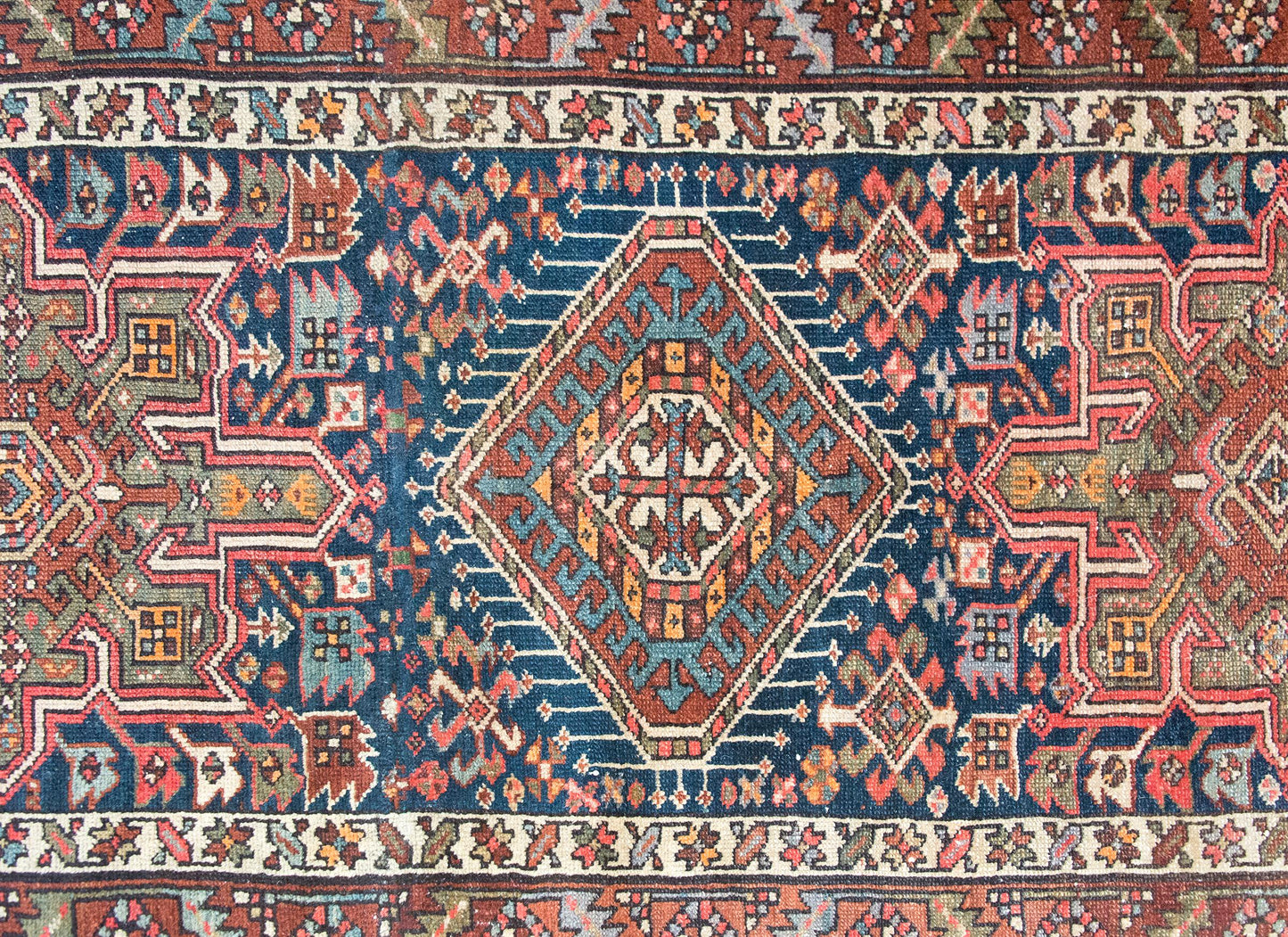 Early 20th Century Persian Heriz Rug