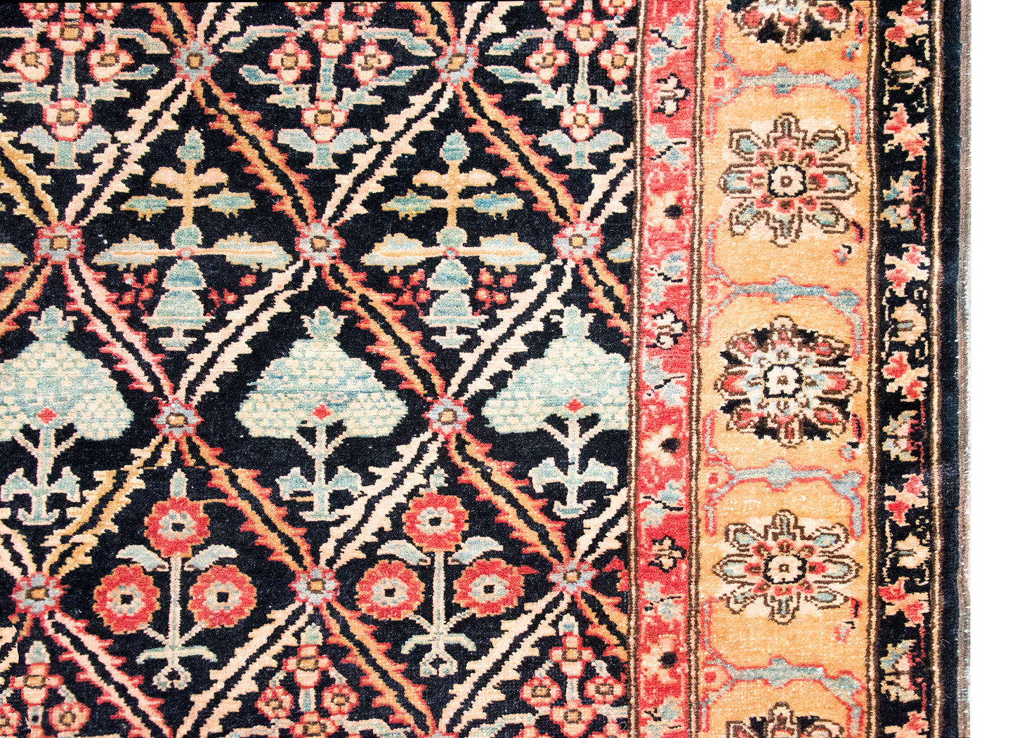 Mid 20th Century Indian Heriz Rug For Sale