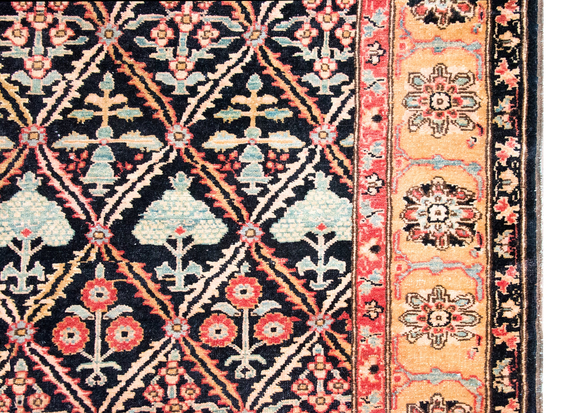 Mid 20th Century Indian Heriz Rug For Sale