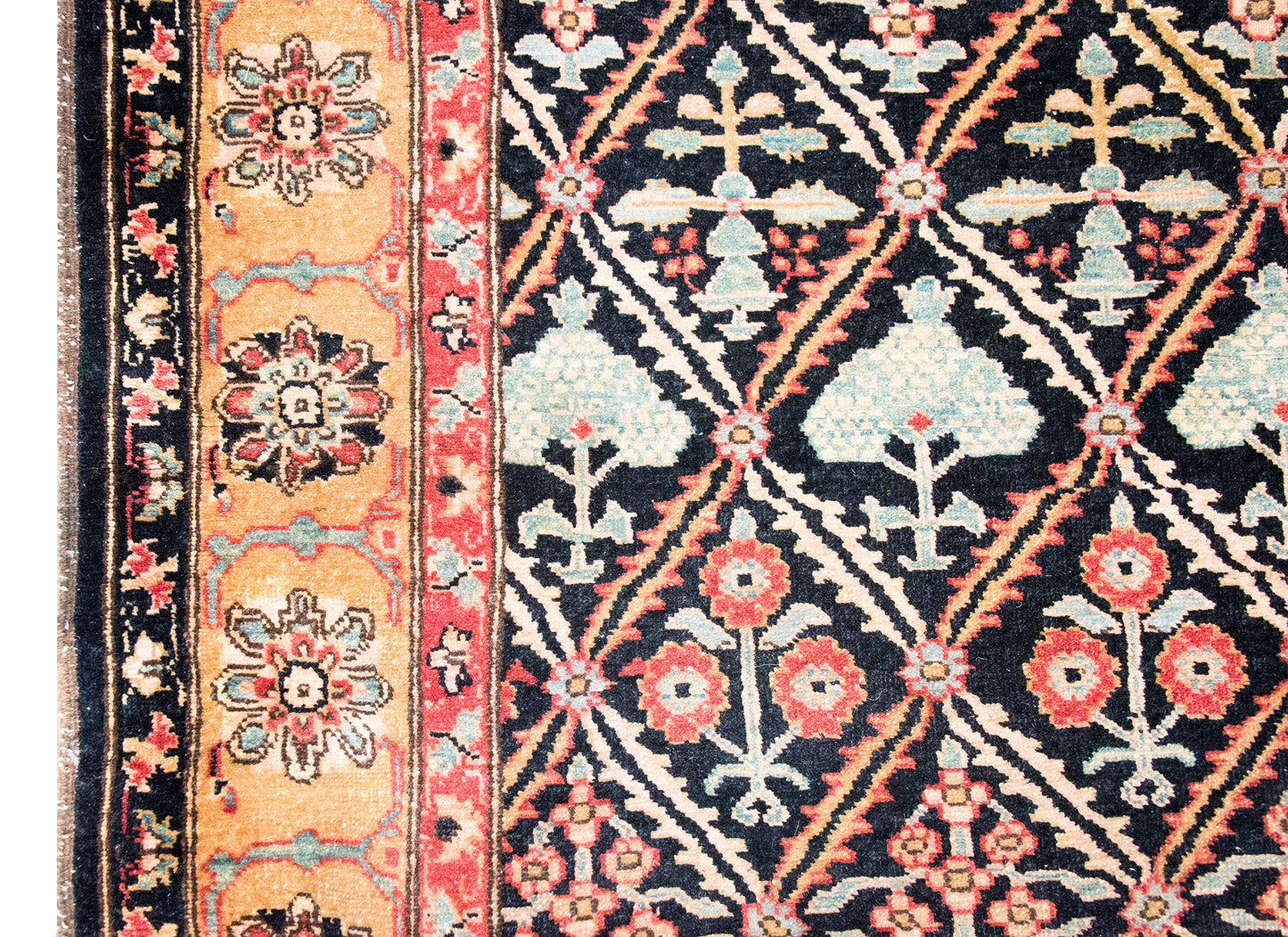 Mid 20th Century Indian Heriz Rug For Sale