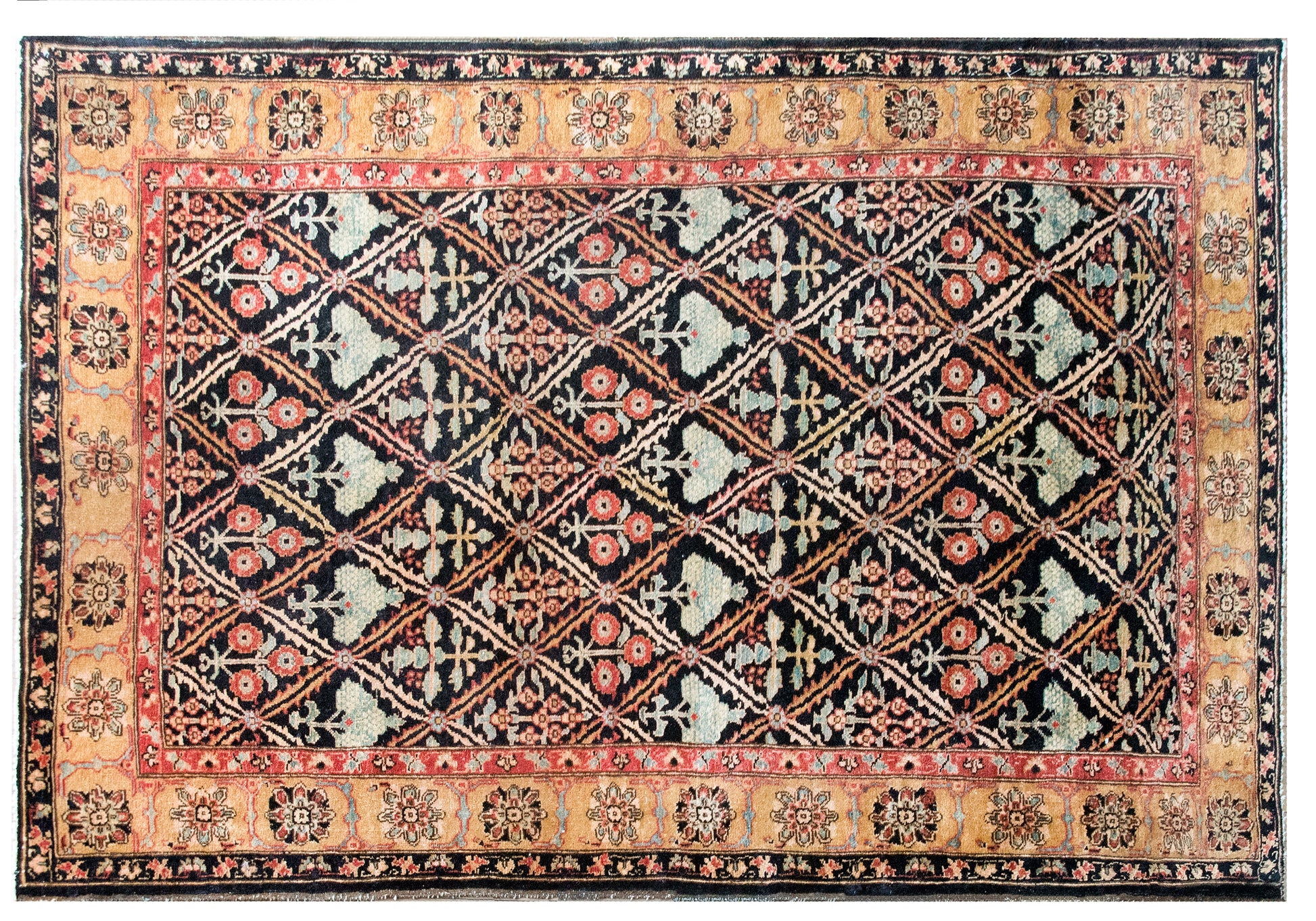 Mid 20th Century Indian Heriz Rug For Sale