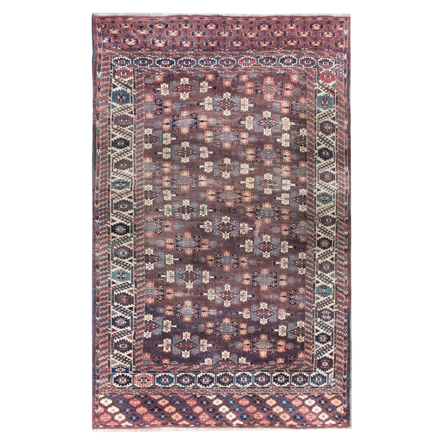 Early 20th Century Persian Turkmen Rug For Sale