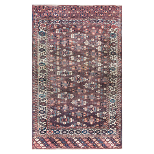 Early 20th Century Persian Turkmen Rug For Sale