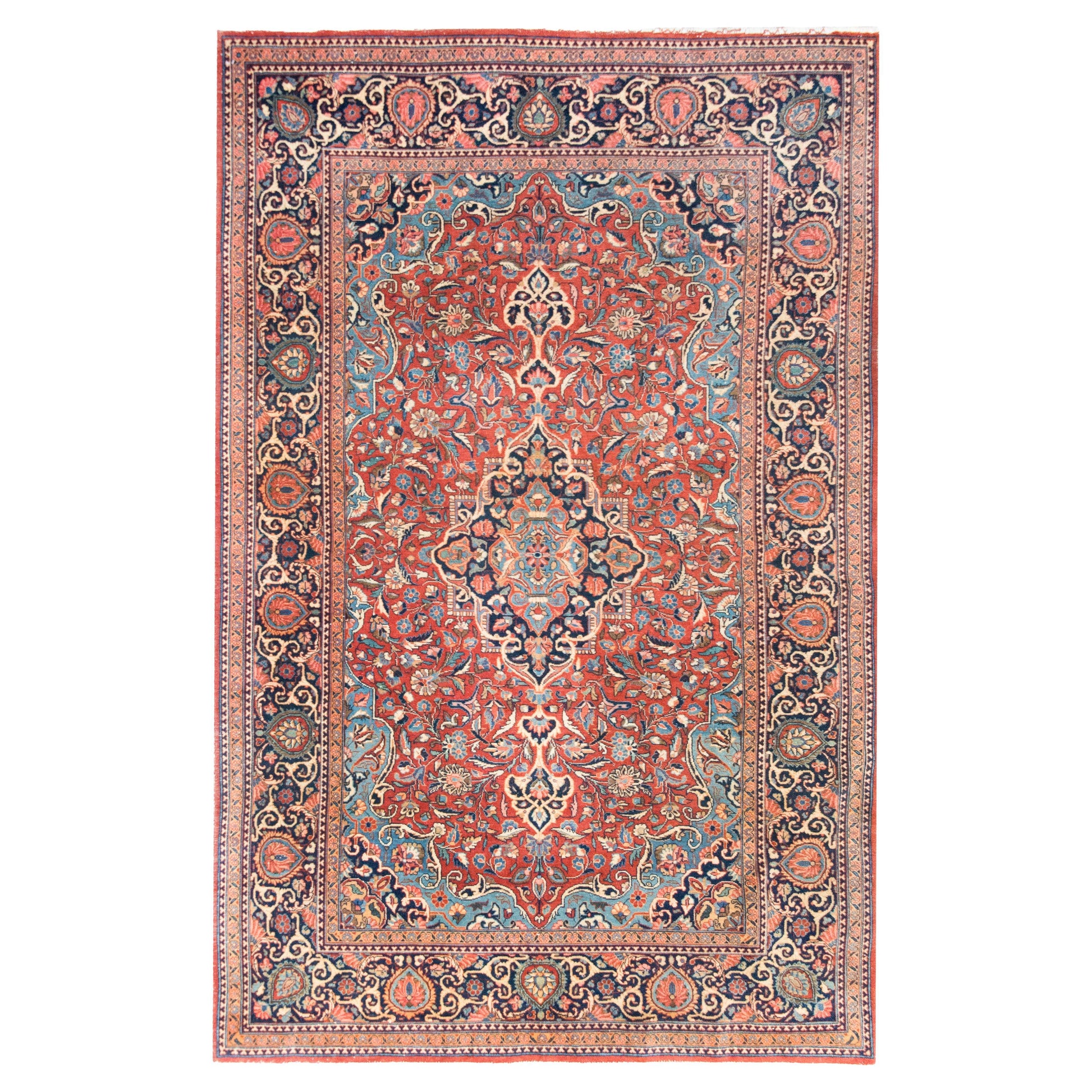 Early 20th Century Persian Kashan Rug For Sale