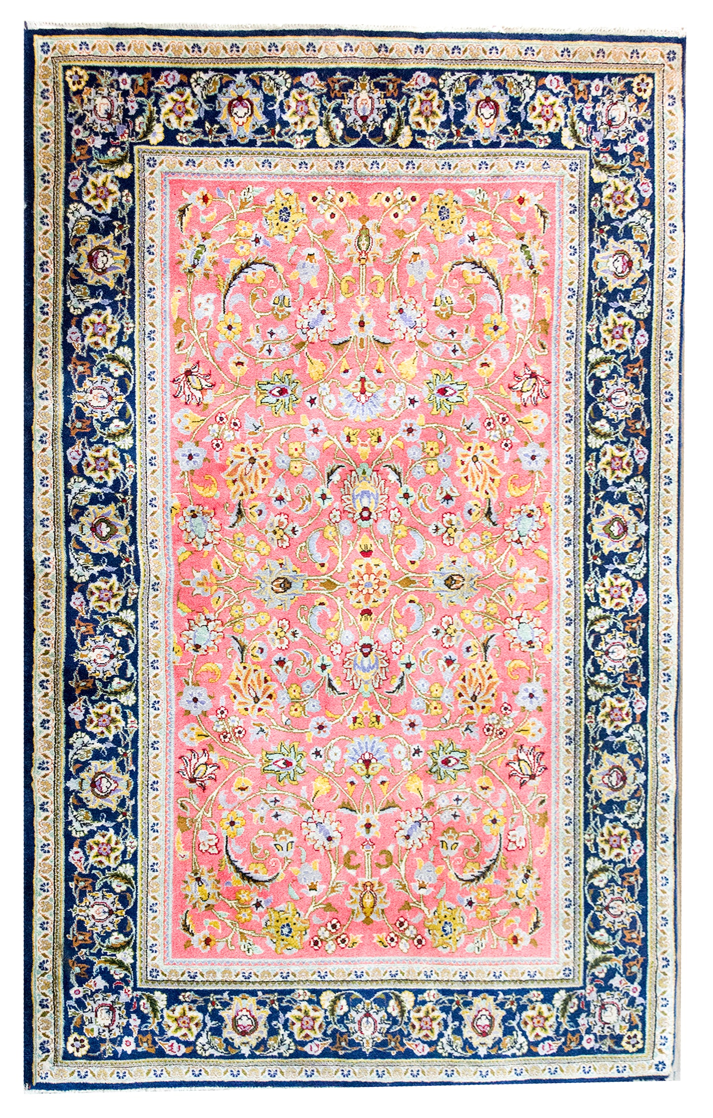 Late 20th Century Persian Qum Rug For Sale