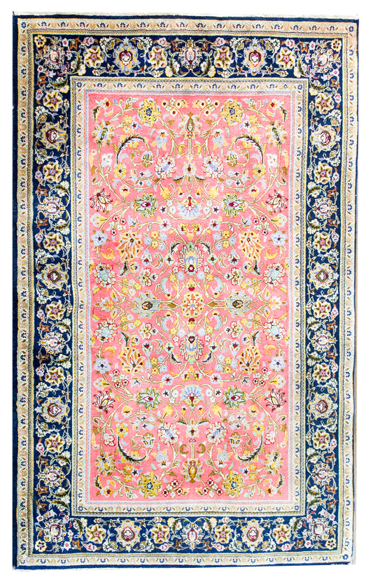 Late 20th Century Persian Qum Rug For Sale