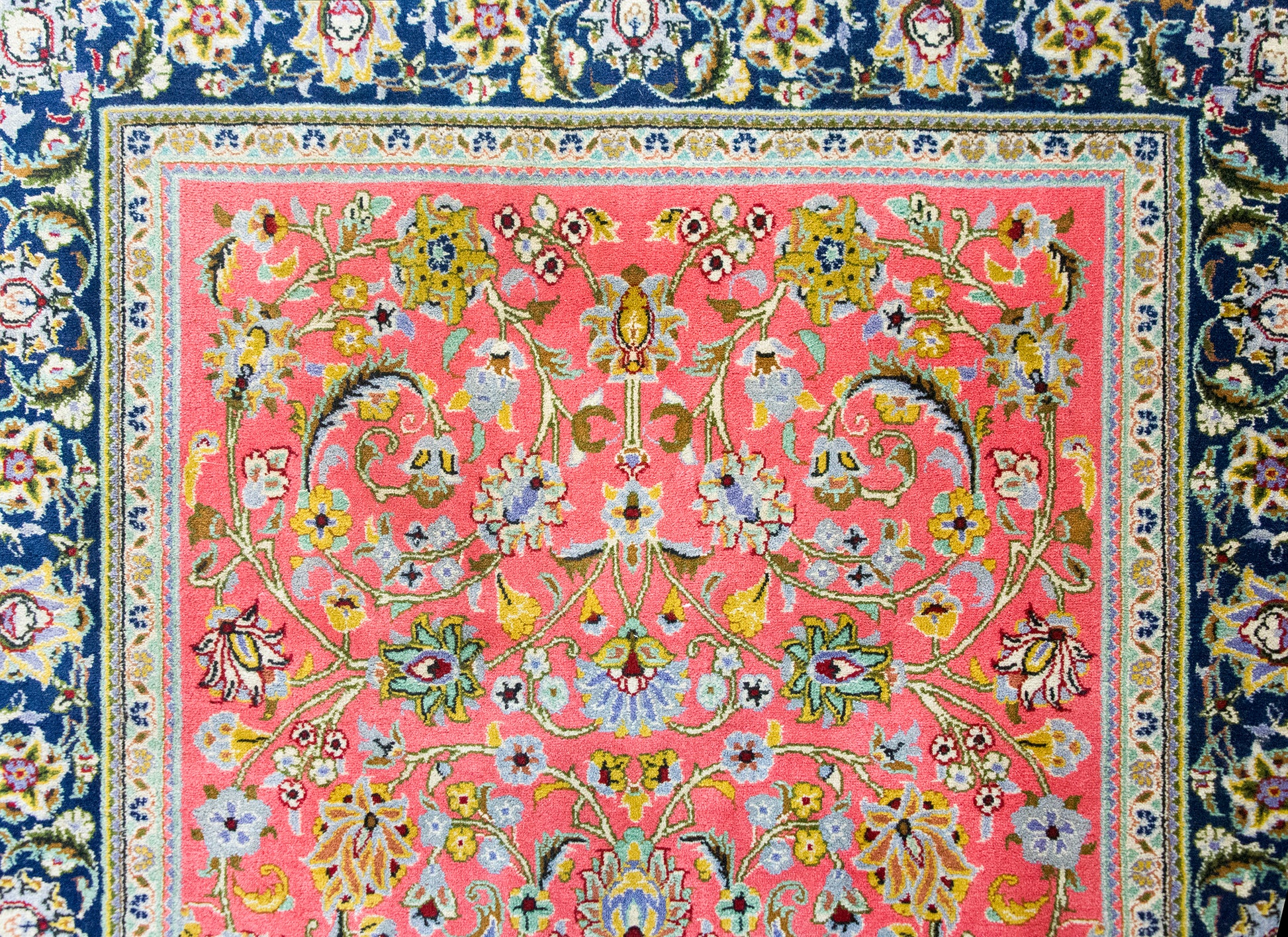 Late 20th Century Persian Qum Rug For Sale