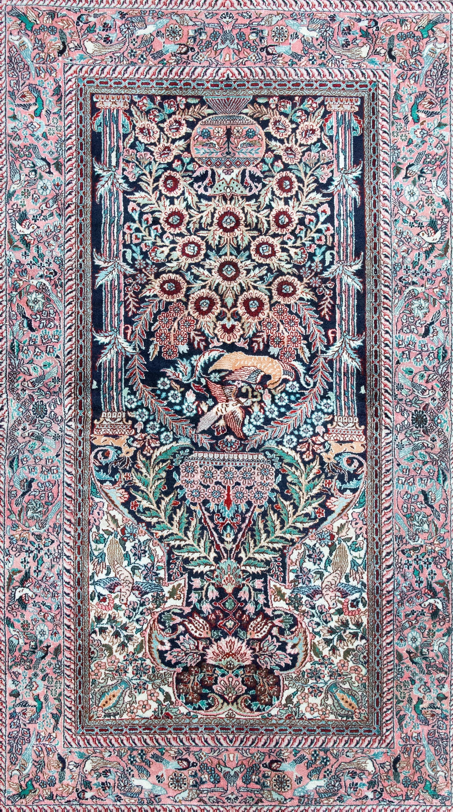Vintage Silk Prayer Rug