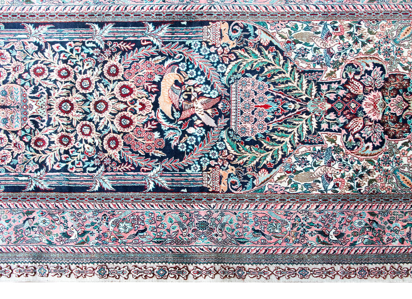 Vintage Silk Prayer Rug