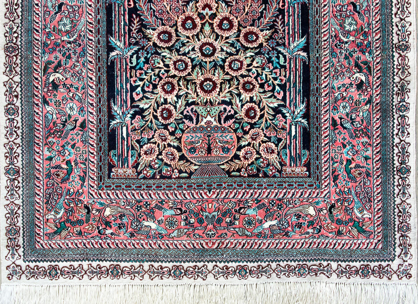 Vintage Silk Prayer Rug