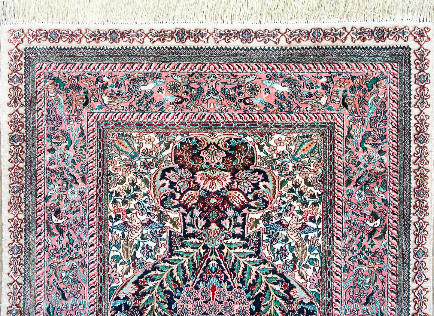 Vintage Silk Prayer Rug