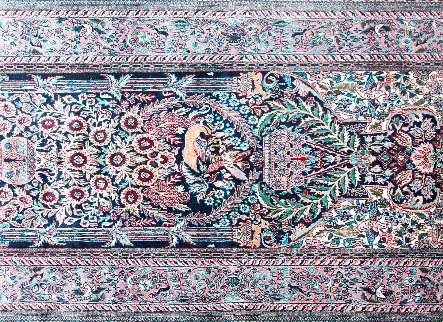 Vintage Silk Prayer Rug
