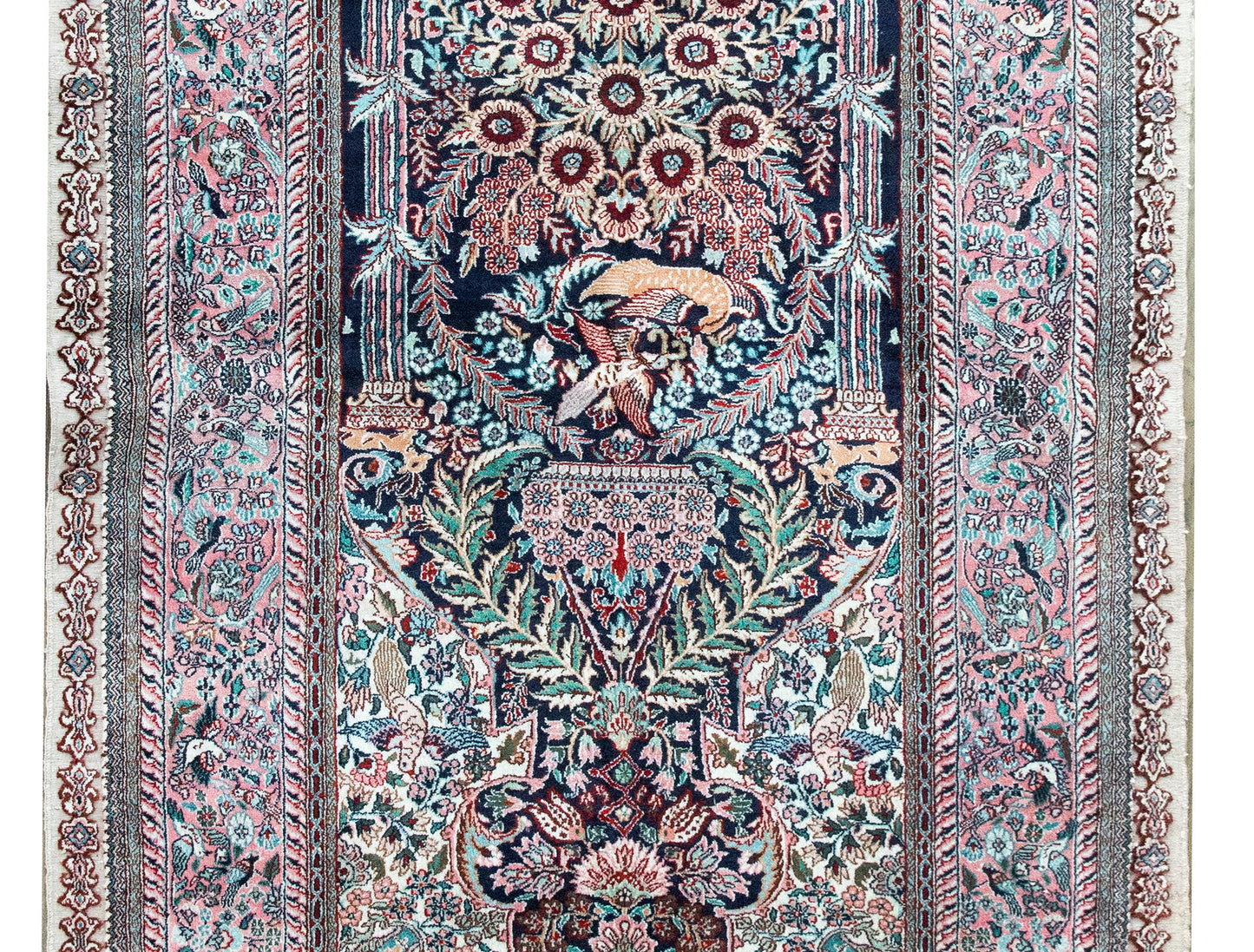 Vintage Silk Prayer Rug