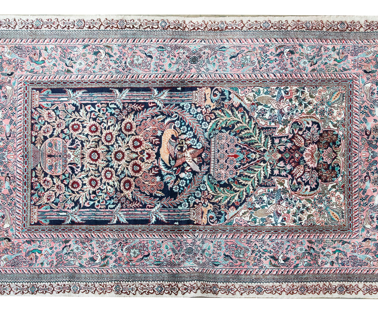 Vintage Silk Prayer Rug