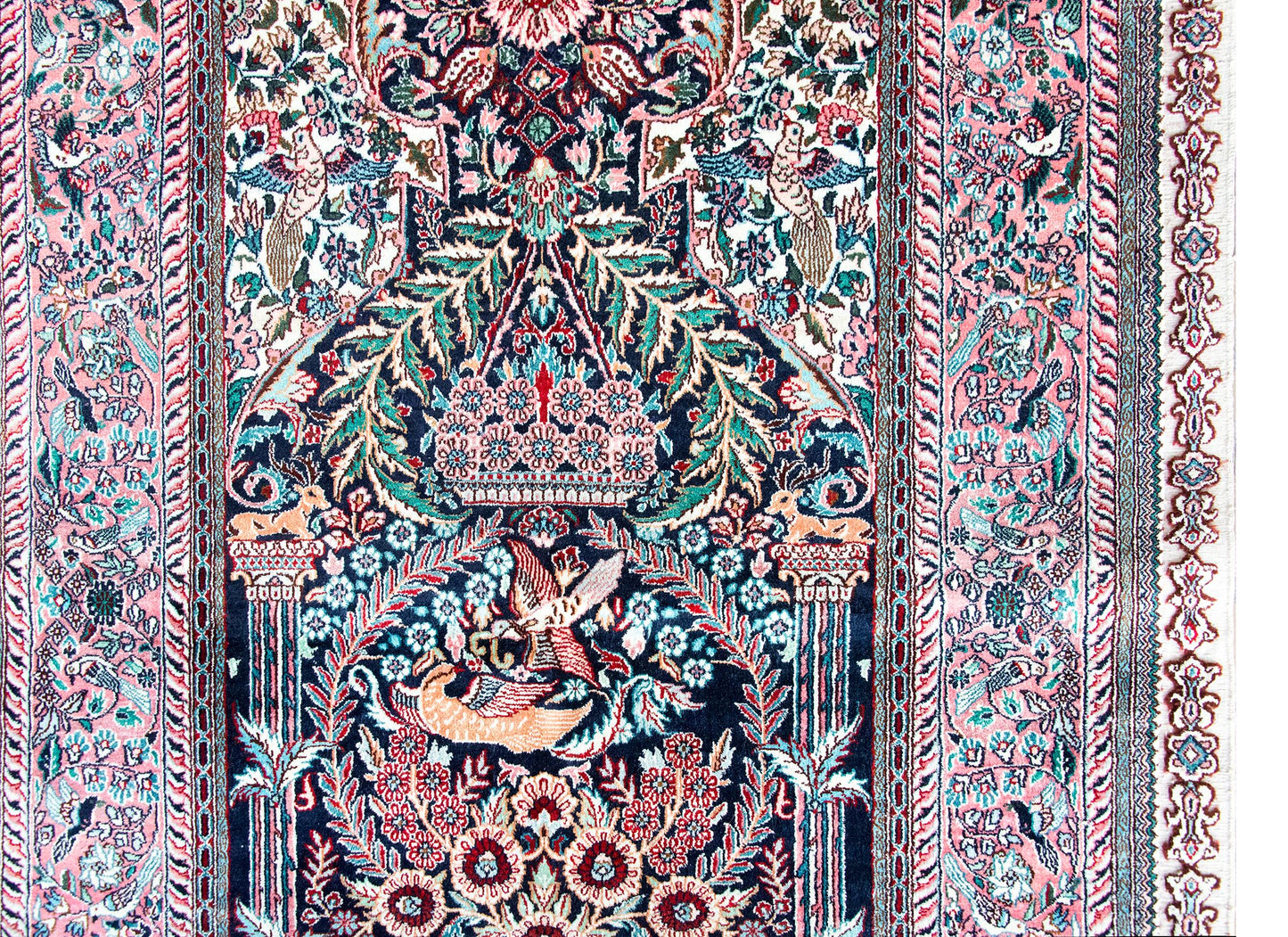 Vintage Silk Prayer Rug