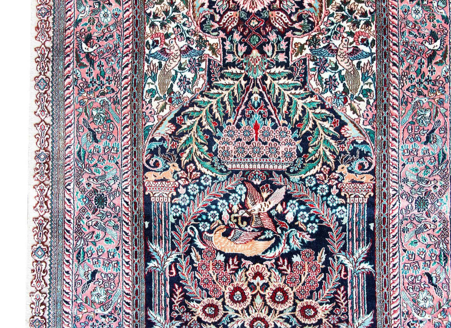 Vintage Silk Prayer Rug