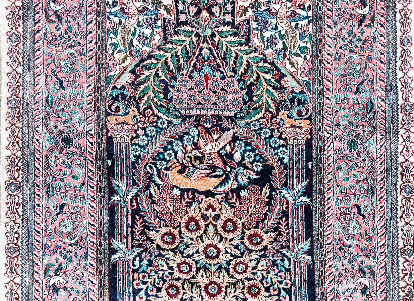 Vintage Silk Prayer Rug