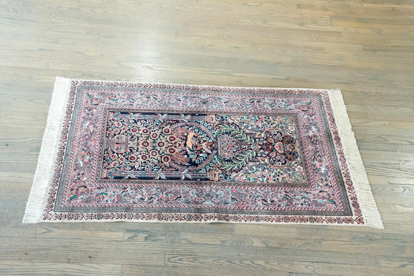 Vintage Silk Prayer Rug