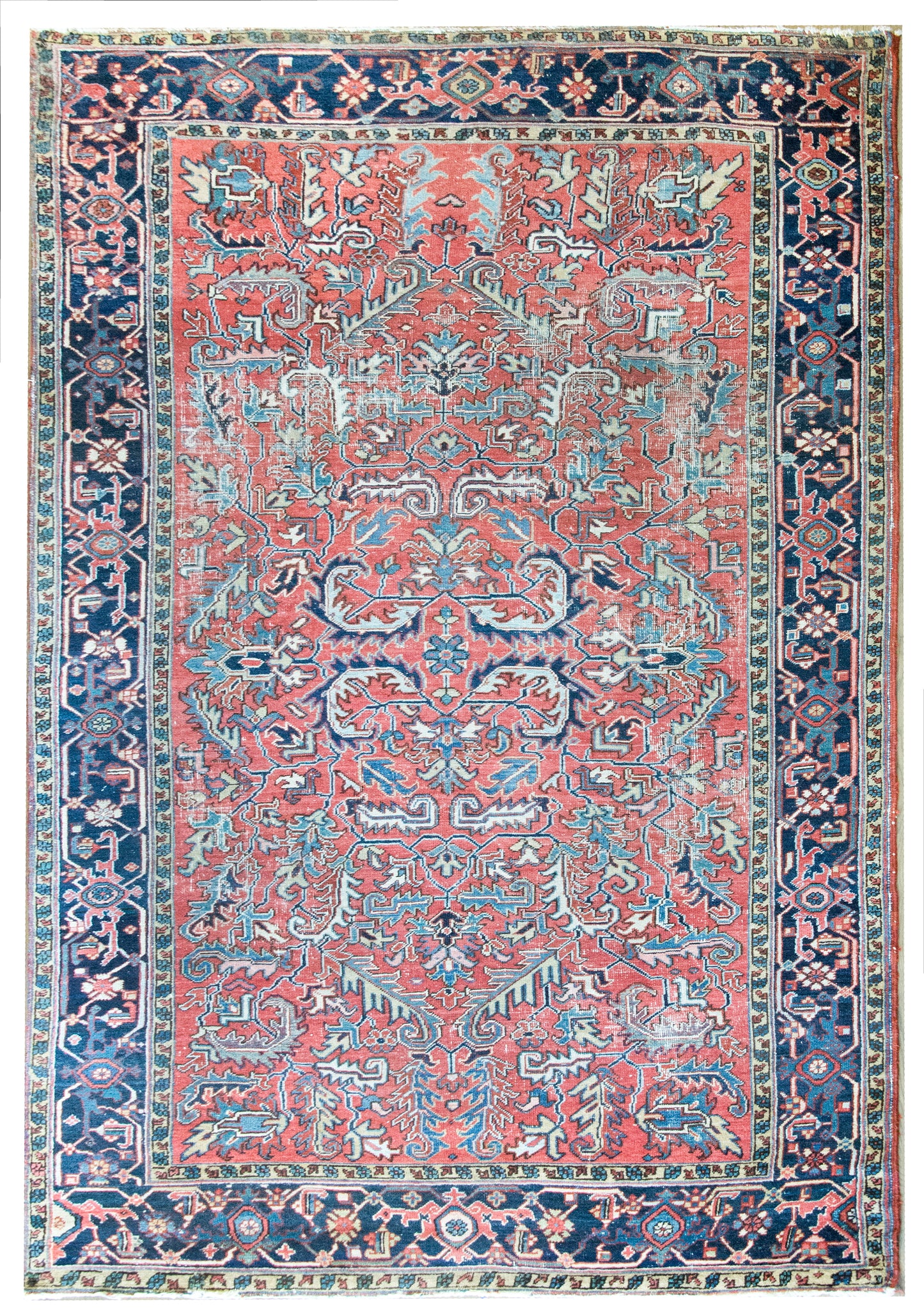 Early 20th Century Persian Heriz Rug For Sale