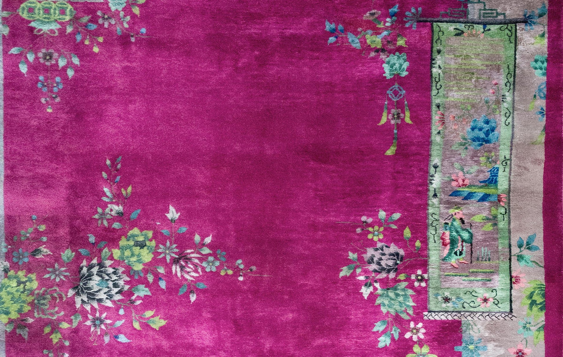 Early 20th Century Chinese Art Deco Rug For Sale