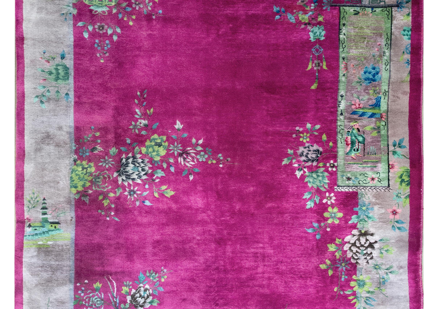 Early 20th Century Chinese Art Deco Rug For Sale