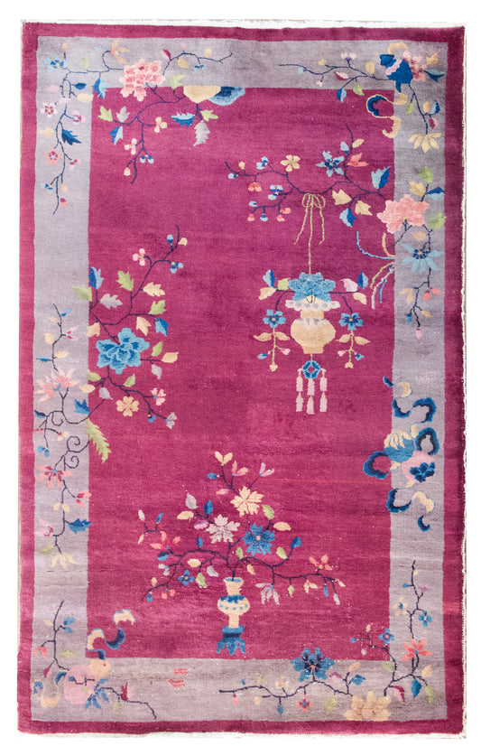 Early 20th Century Chinese Art Deco Rug For Sale