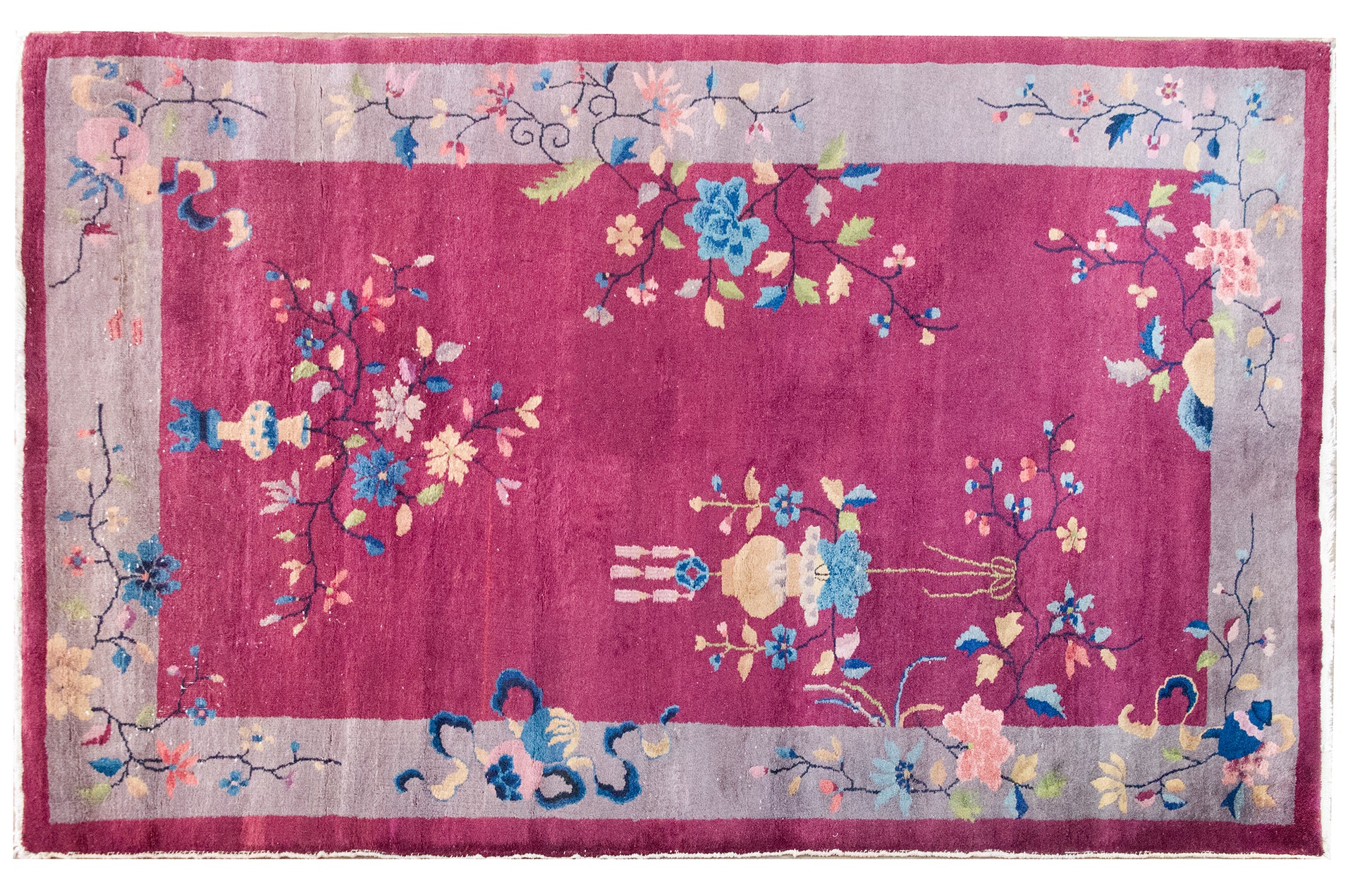Early 20th Century Chinese Art Deco Rug For Sale