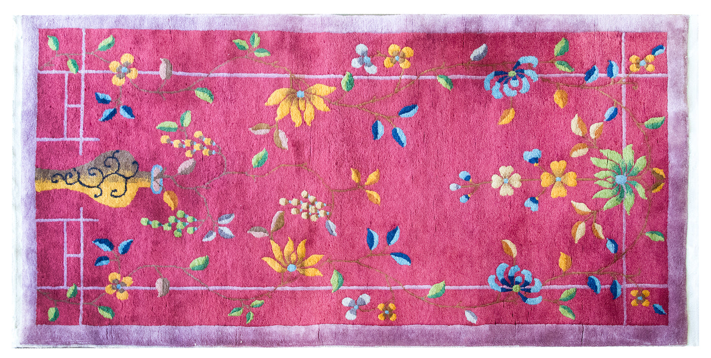 Early 20th Century Chinese Art Deco Rug For Sale