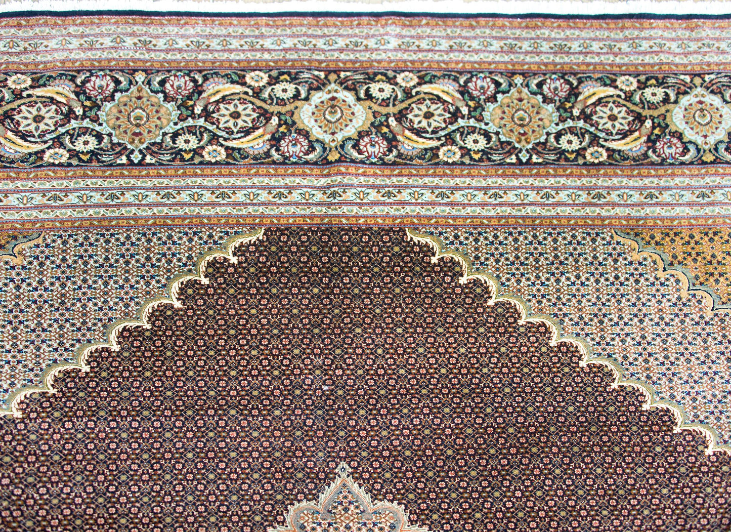 Vintage Persian Tabriz Rug