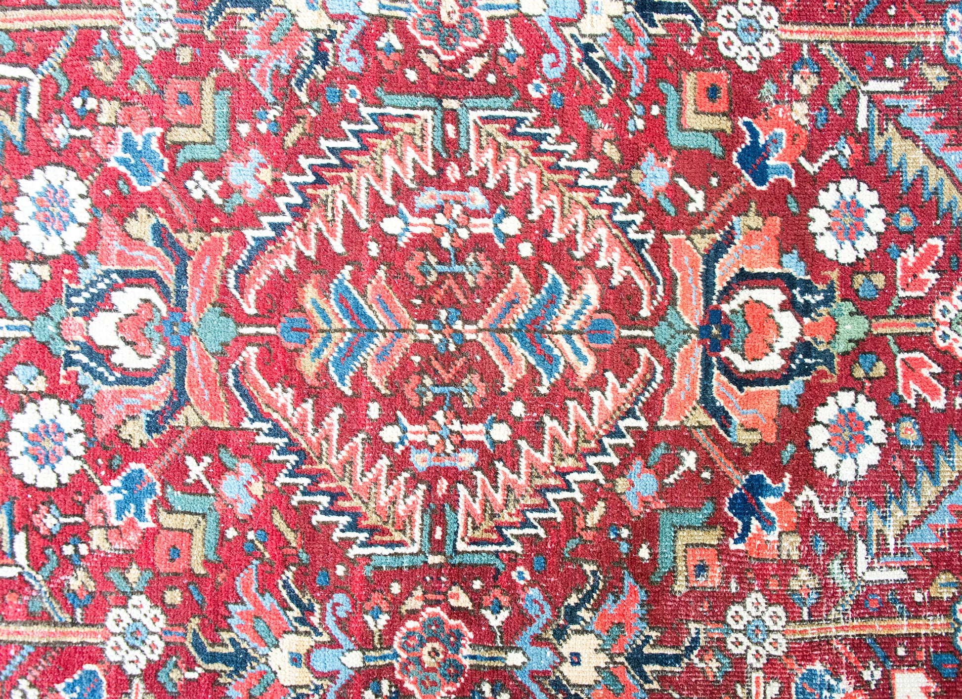 Early 20th Century Persian Heriz Sher Rug For Sale