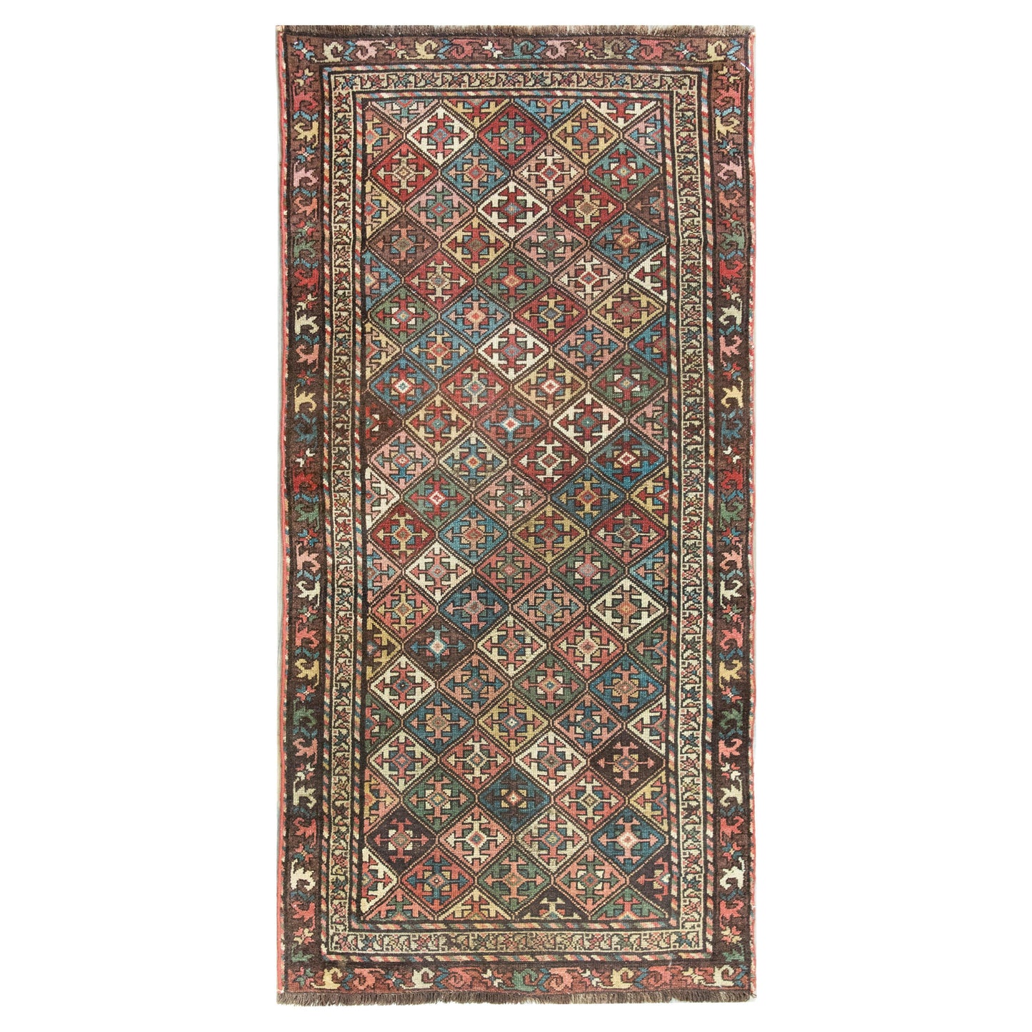 Early 20th Century Persian Kuba Rug For Sale
