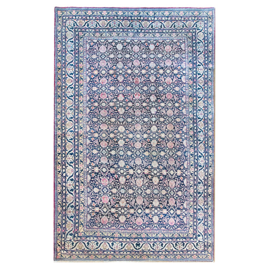 Early 20th Century Persian Lavar Kirman Rug For Sale