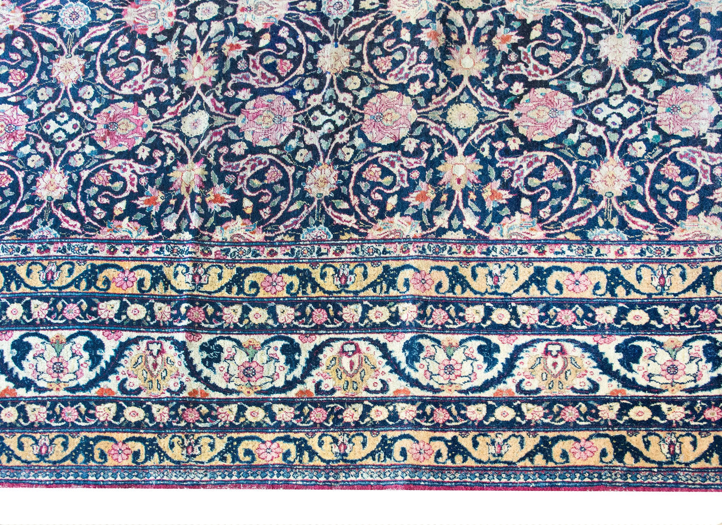 Early 20th Century Persian Lavar Kirman Rug