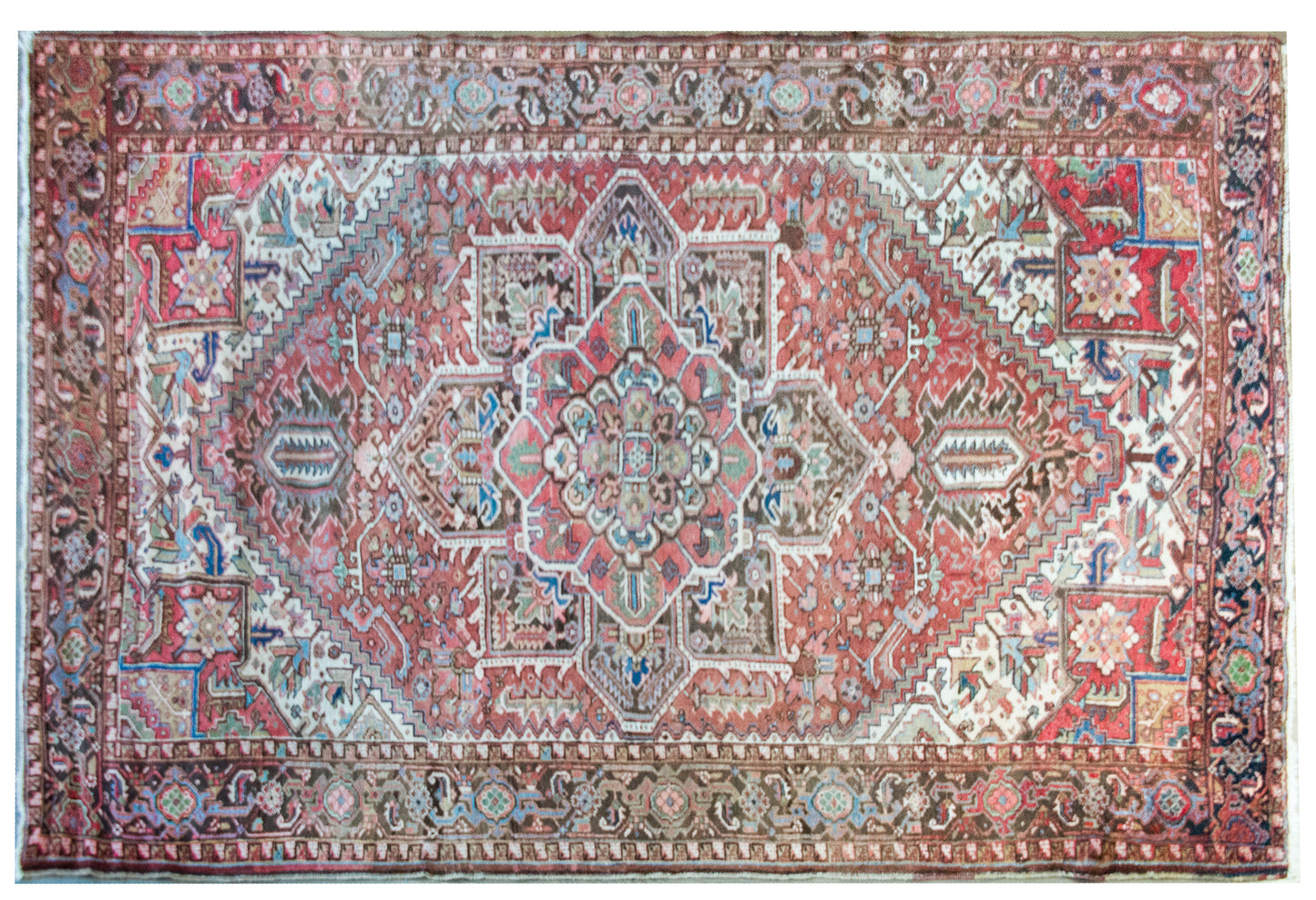 Mid 20th Century Persian Heriz Rug For Sale