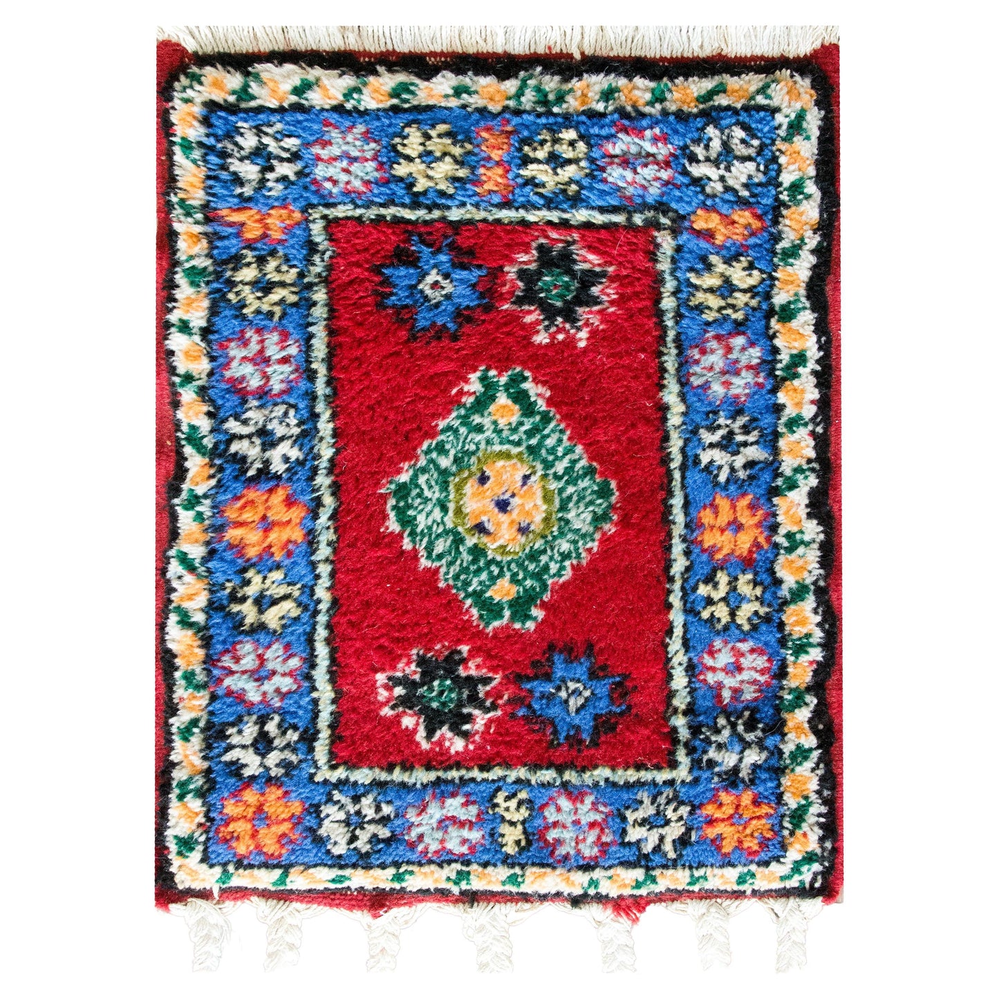 Vintage Petite Moroccan Rug For Sale