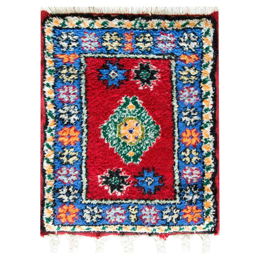 Vintage Petite Moroccan Rug For Sale