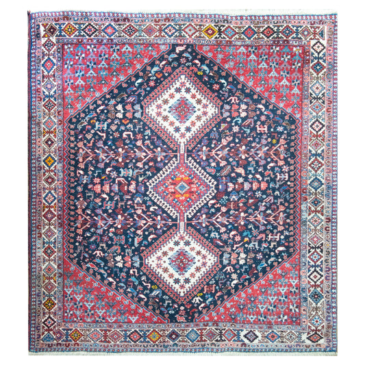 Vintage Persian Shiraz Rug For Sale