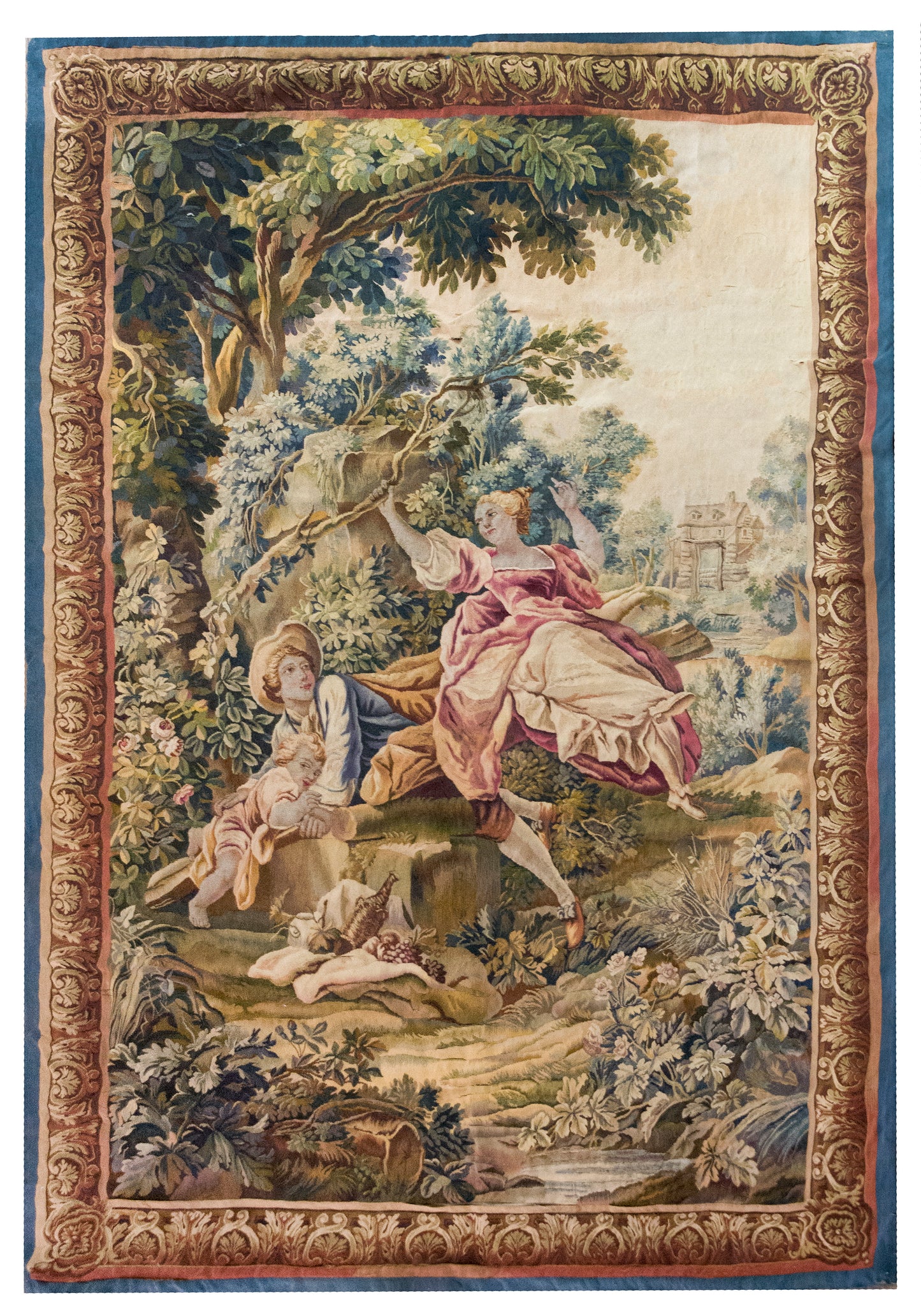 Early 20th Century French Tapestery Rug For Sale