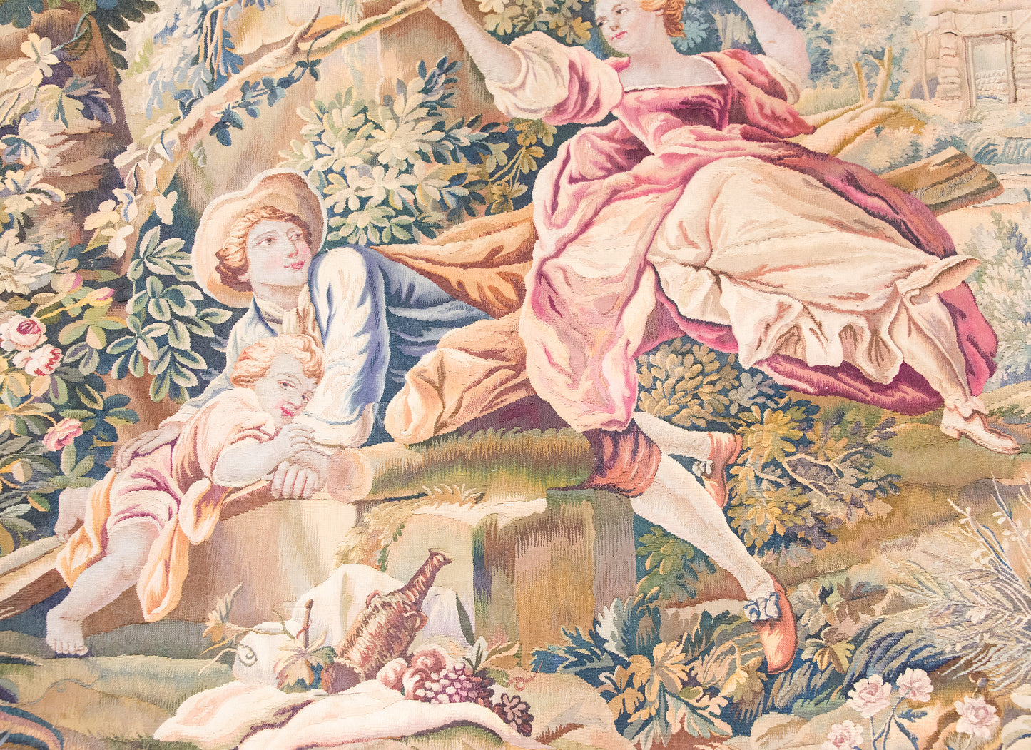 Early 20th Century French Tapestery Rug For Sale