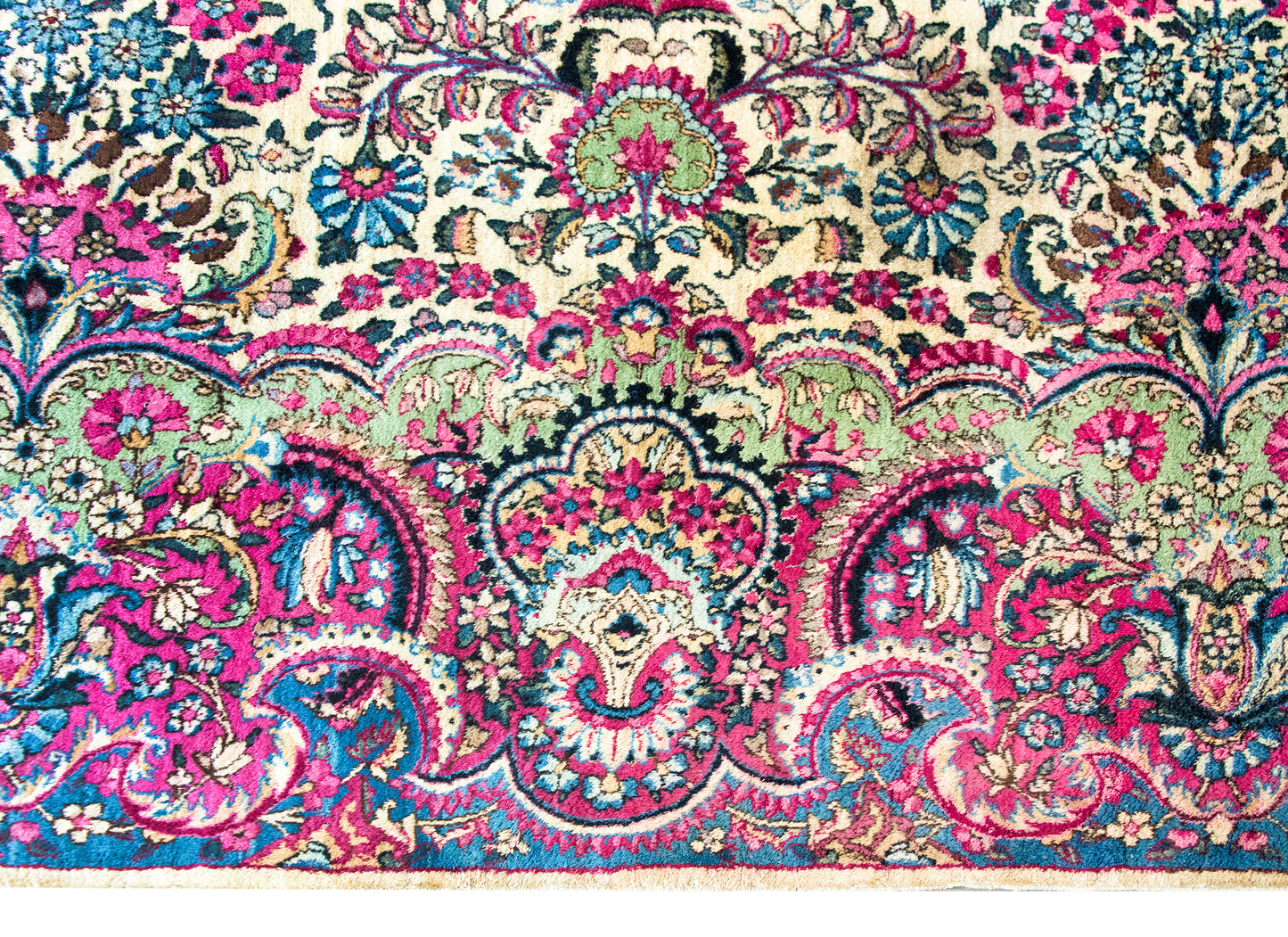 Early 20th Century Persian Kirman Rug For Sale