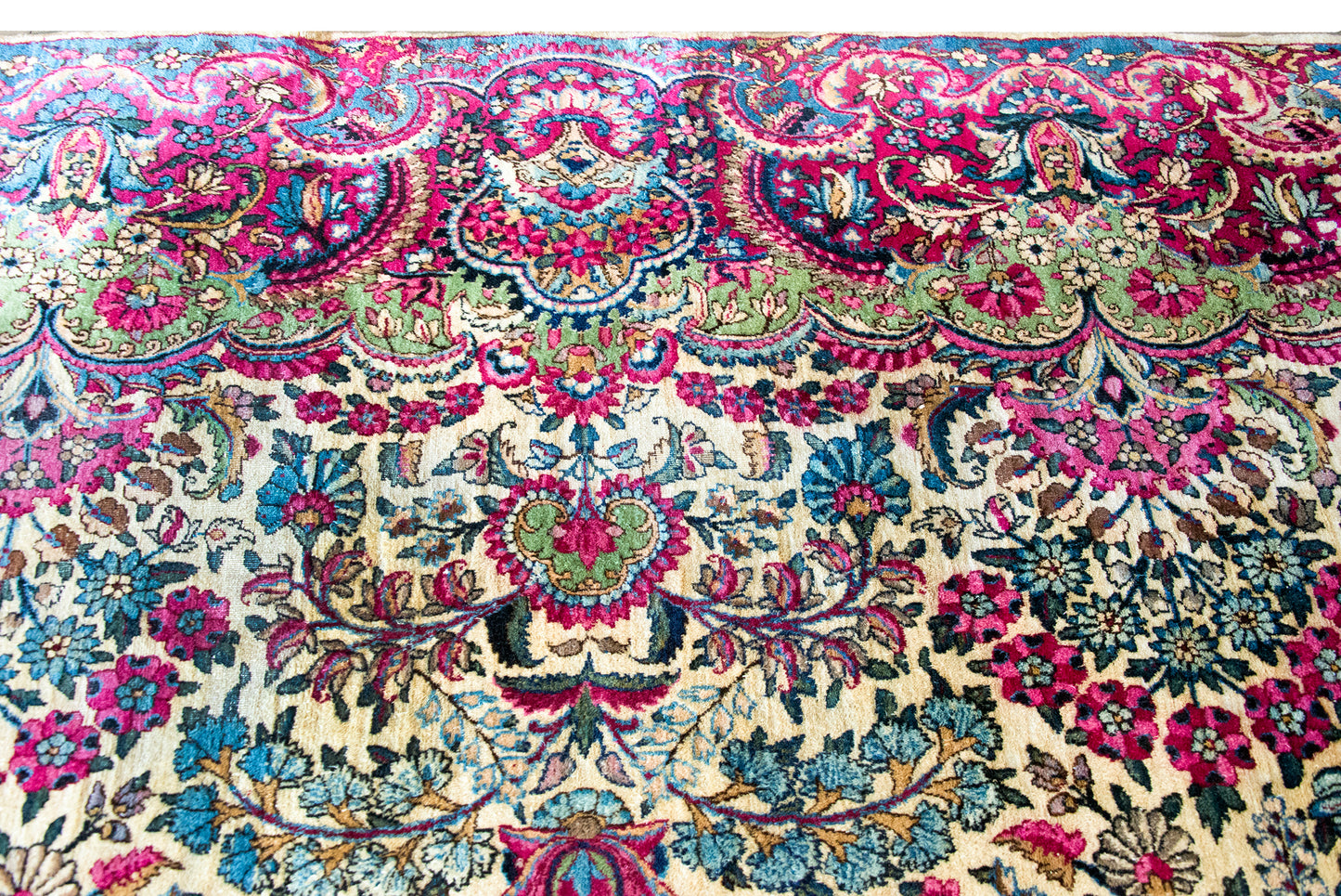 Early 20th Century Persian Kirman Rug For Sale