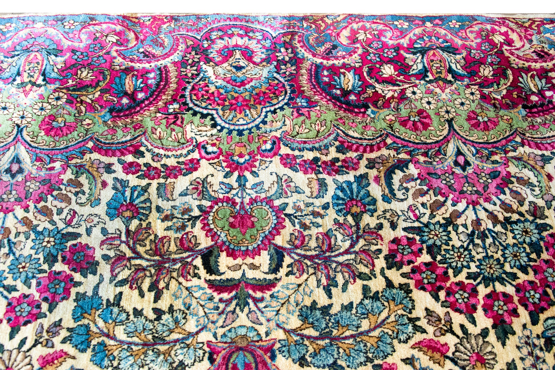 Early 20th Century Persian Kirman Rug For Sale