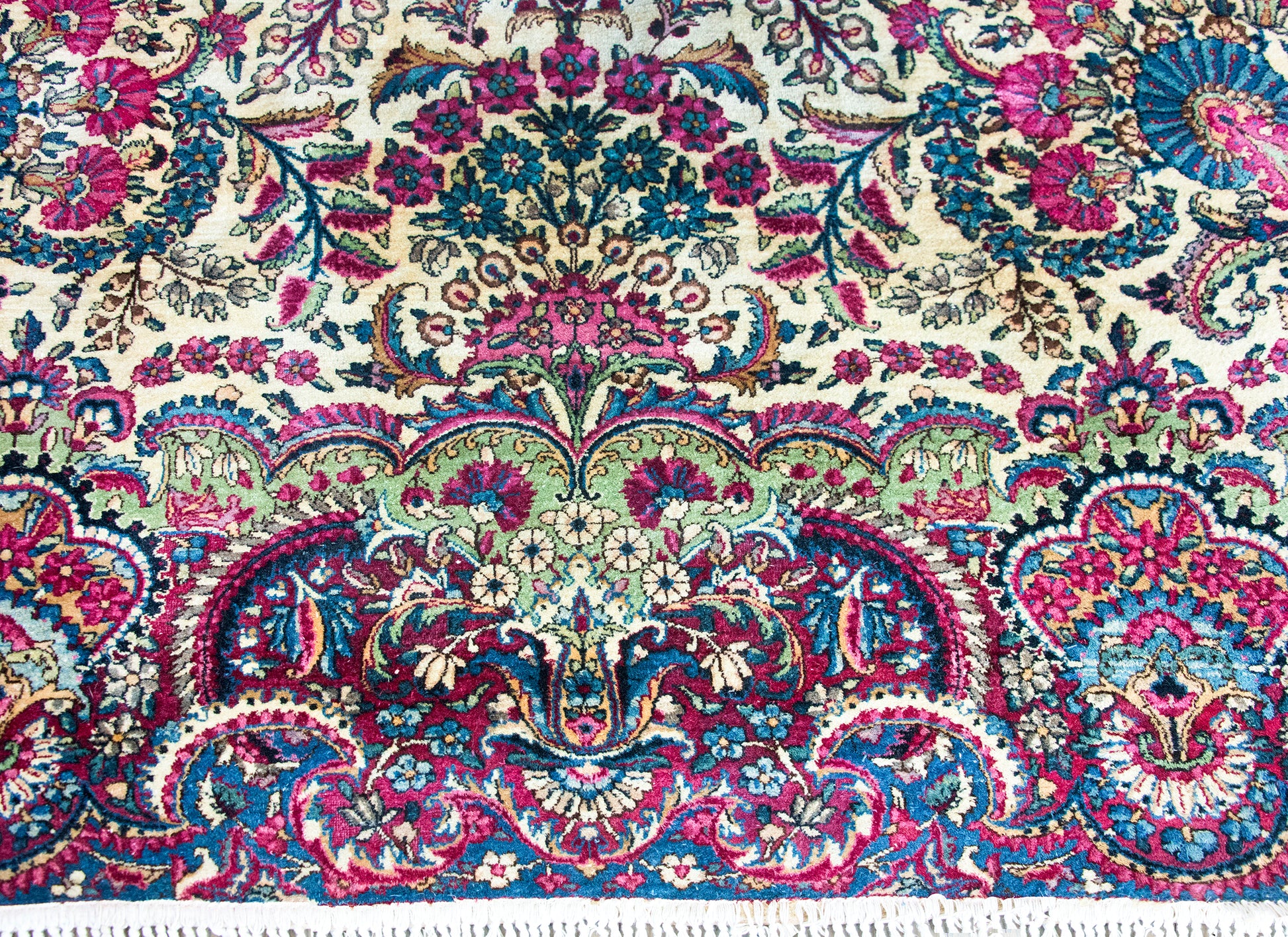 Early 20th Century Persian Kirman Rug For Sale