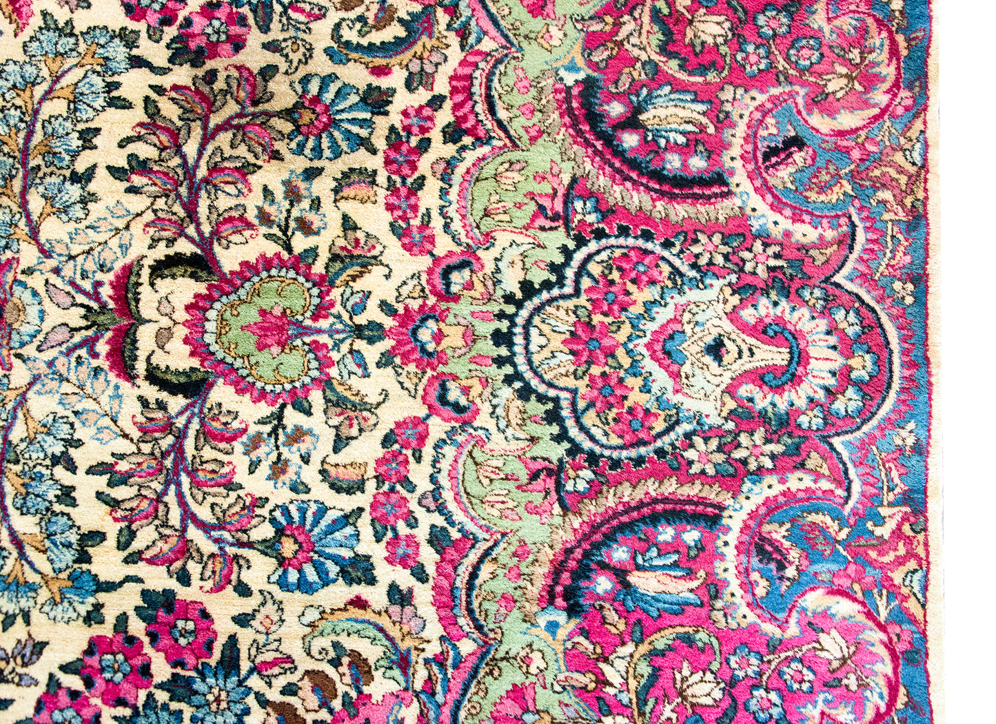 Early 20th Century Persian Kirman Rug For Sale