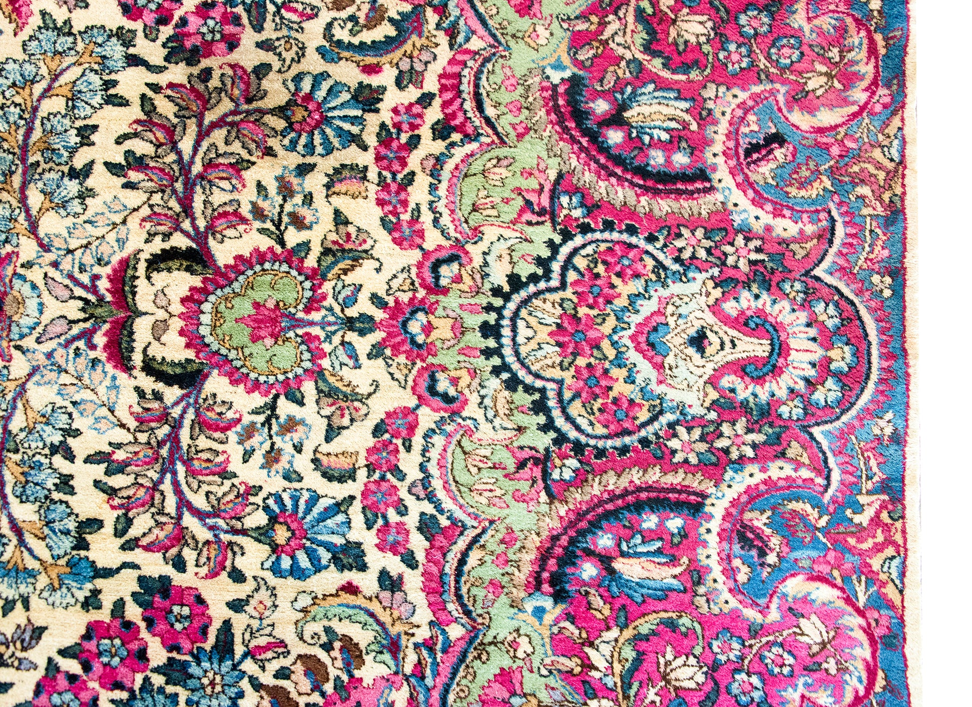Early 20th Century Persian Kirman Rug For Sale