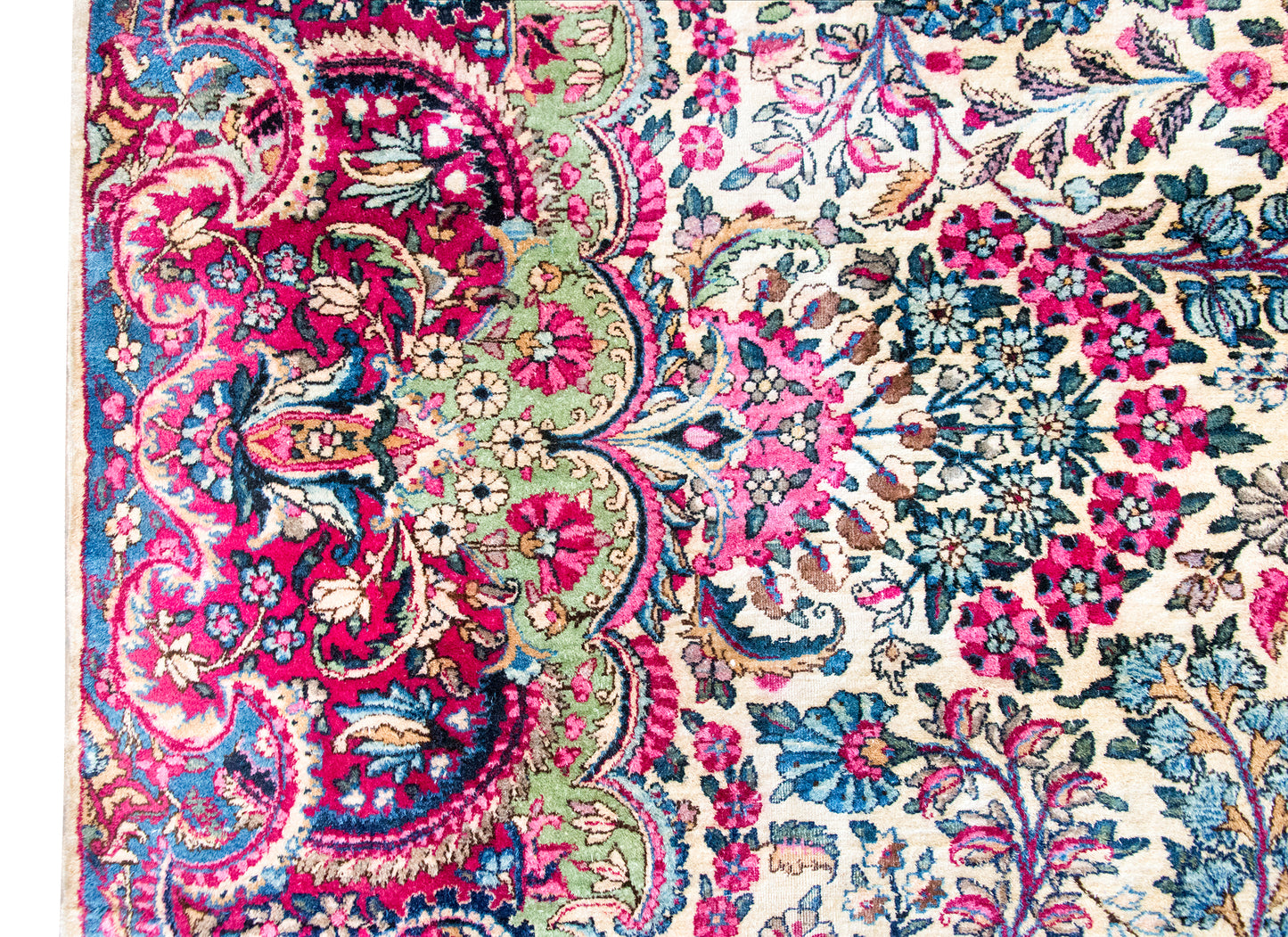 Early 20th Century Persian Kirman Rug For Sale