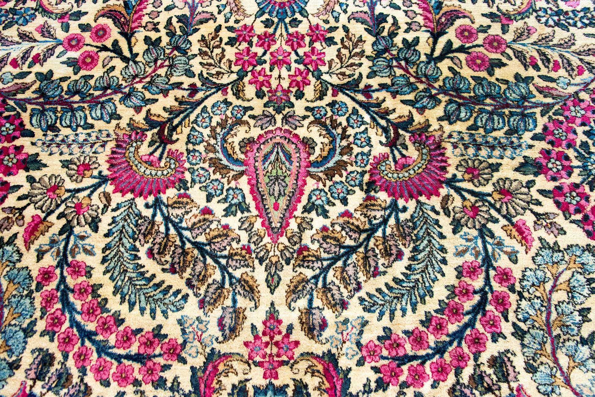 Early 20th Century Persian Kirman Rug For Sale