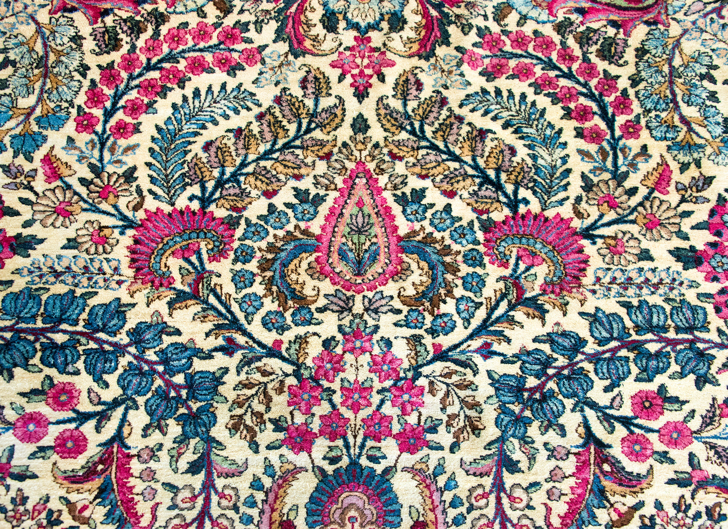 Early 20th Century Persian Kirman Rug For Sale